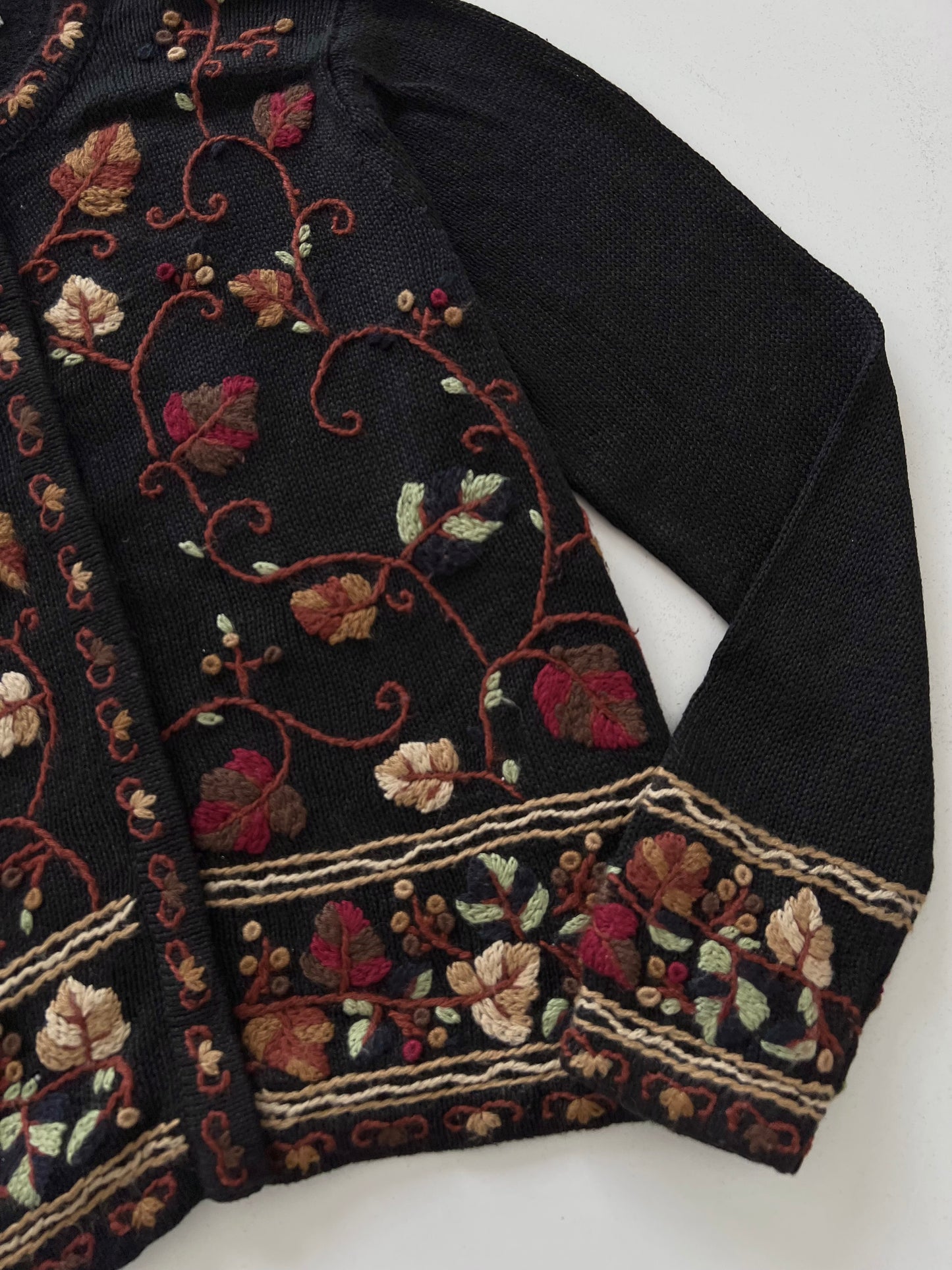 All Points Embroidered Sweater-Bust 48