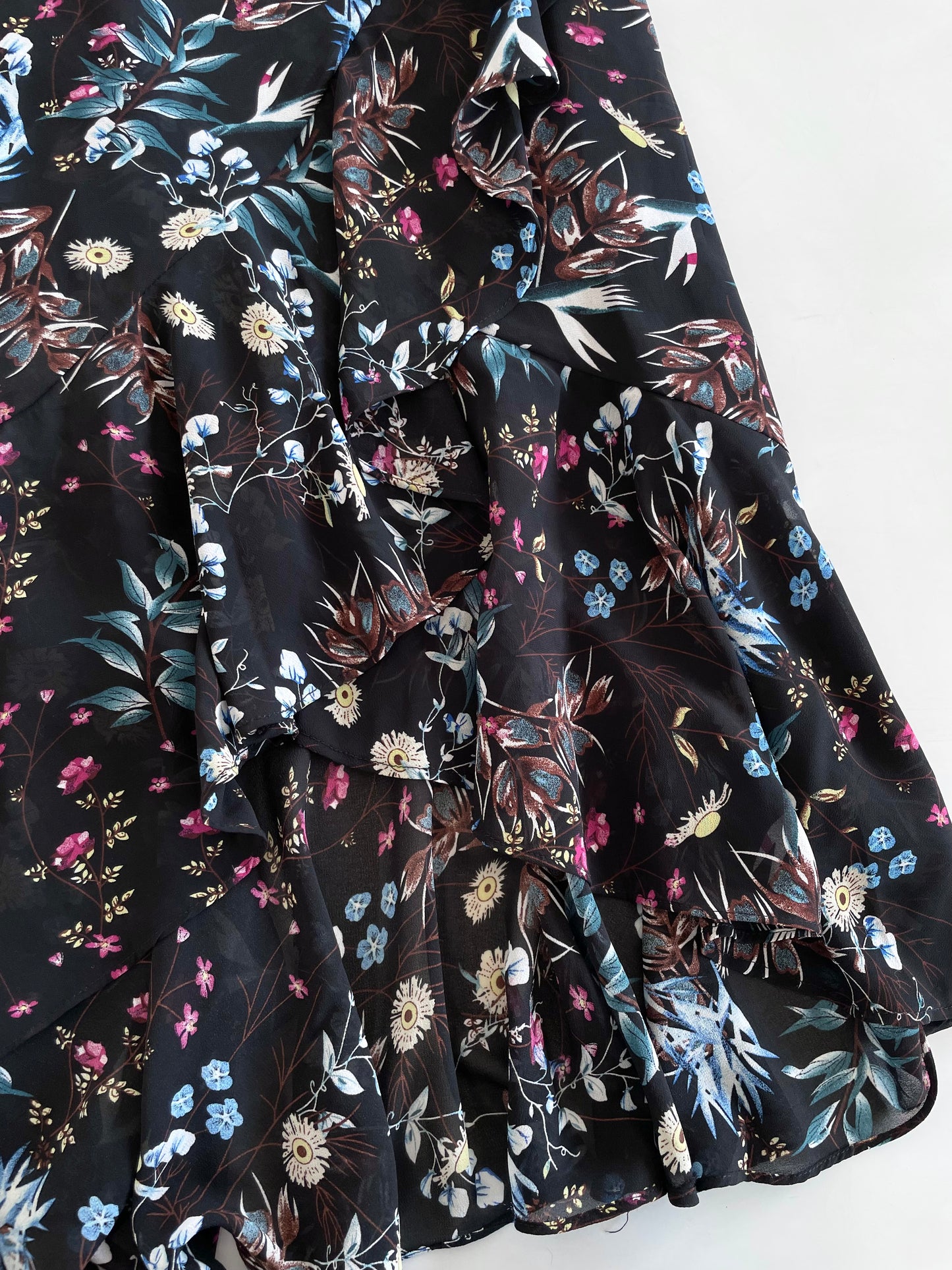 Ruffle Floral Skirt-Waist 30 to 32