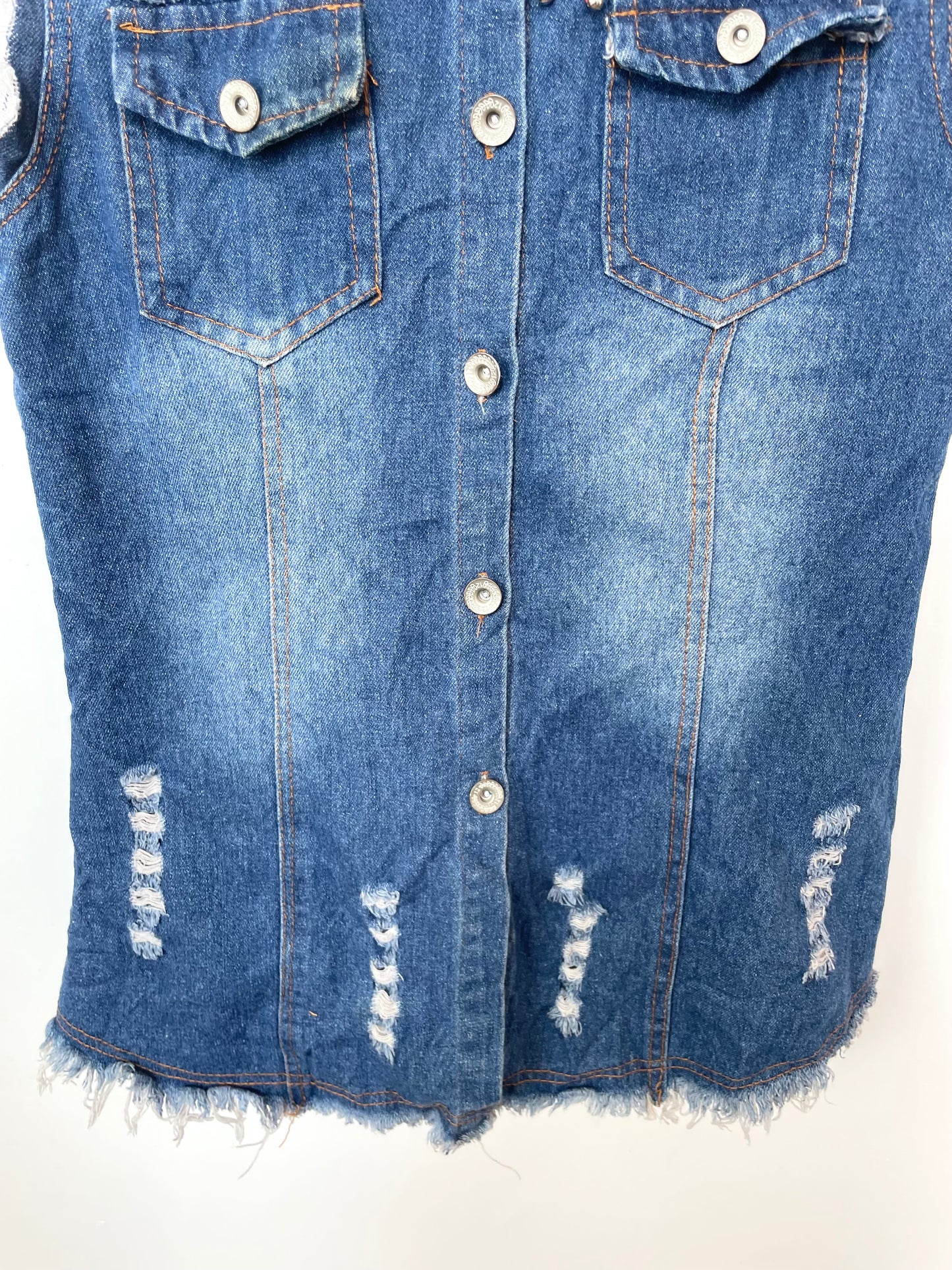 Denim Vest-Bust 34