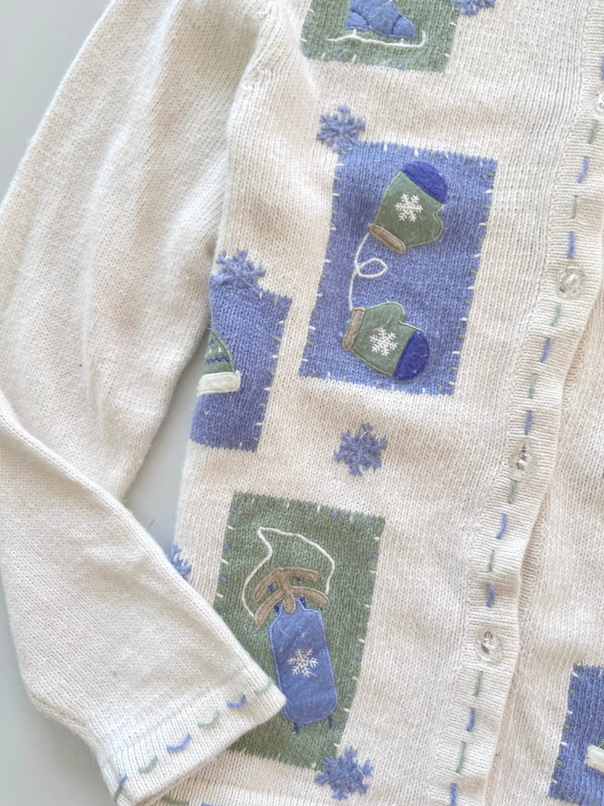 Croft&barrow Christmas Embroidered Cardigan Sweater-Bust 42