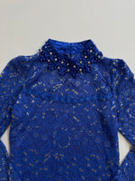 Load image into Gallery viewer, ROYAL BLUE LACE TOP - BUST 30 TO 32