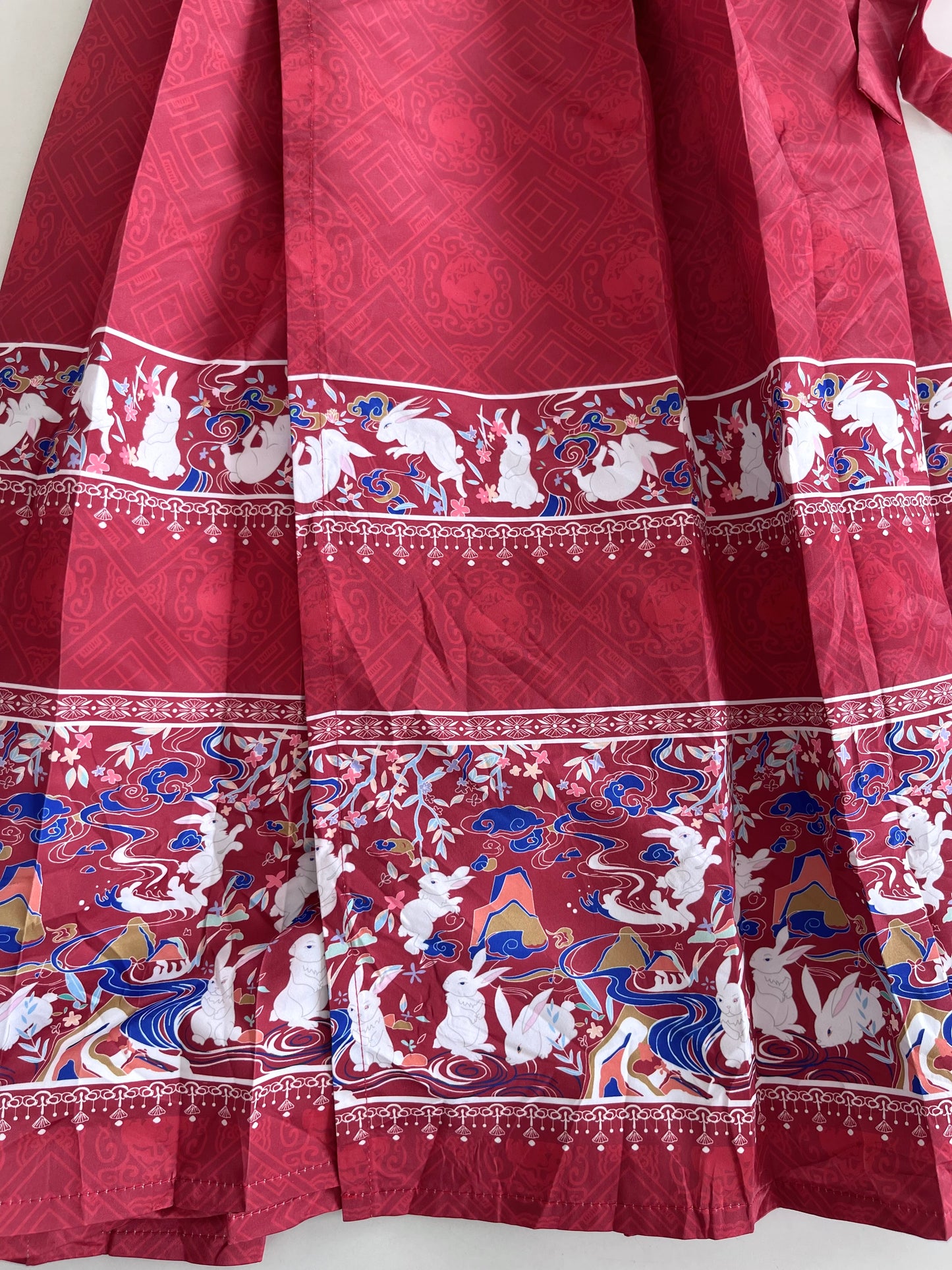 Bunnies Wraparound Vintage Skirt-Waist 28 to 34