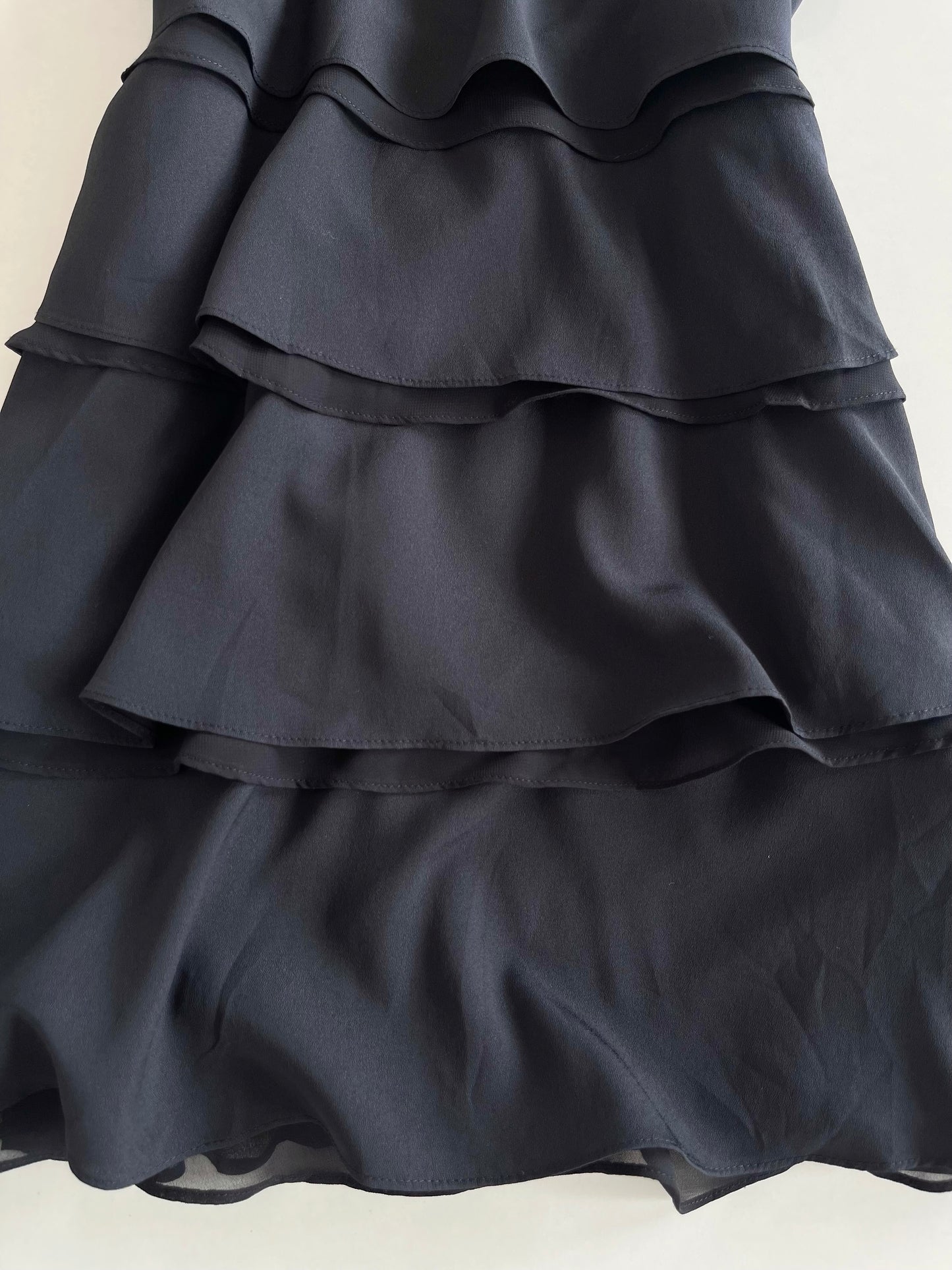 Ruffle Black Dress-Bust 38