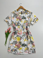 Load image into Gallery viewer, FLORAL WHITE DRESS - BUST 48
