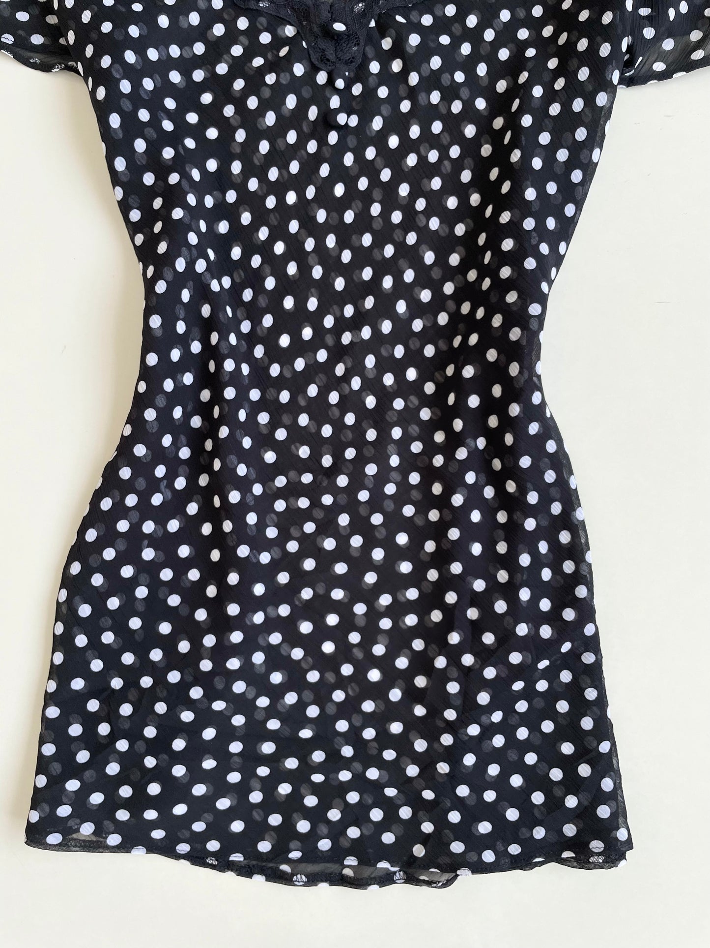 Fabiani Sheer Polka Dot Top-Bust 40 to 42