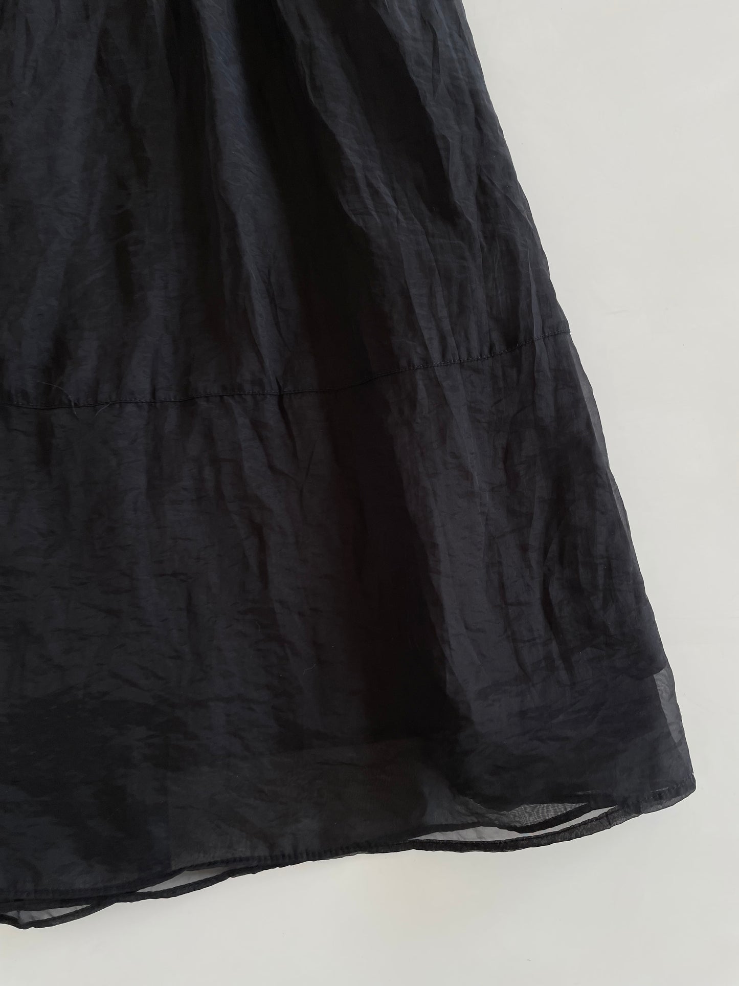 Solid Black Prairie Skirt-Waist 26 to 30