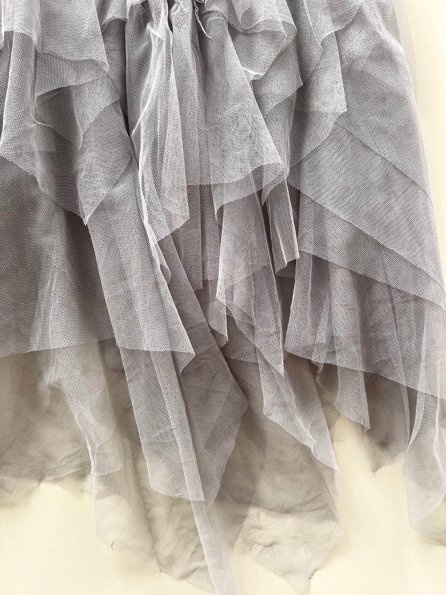 Asymmetric Vintage Tulle Skirt-Waist 30