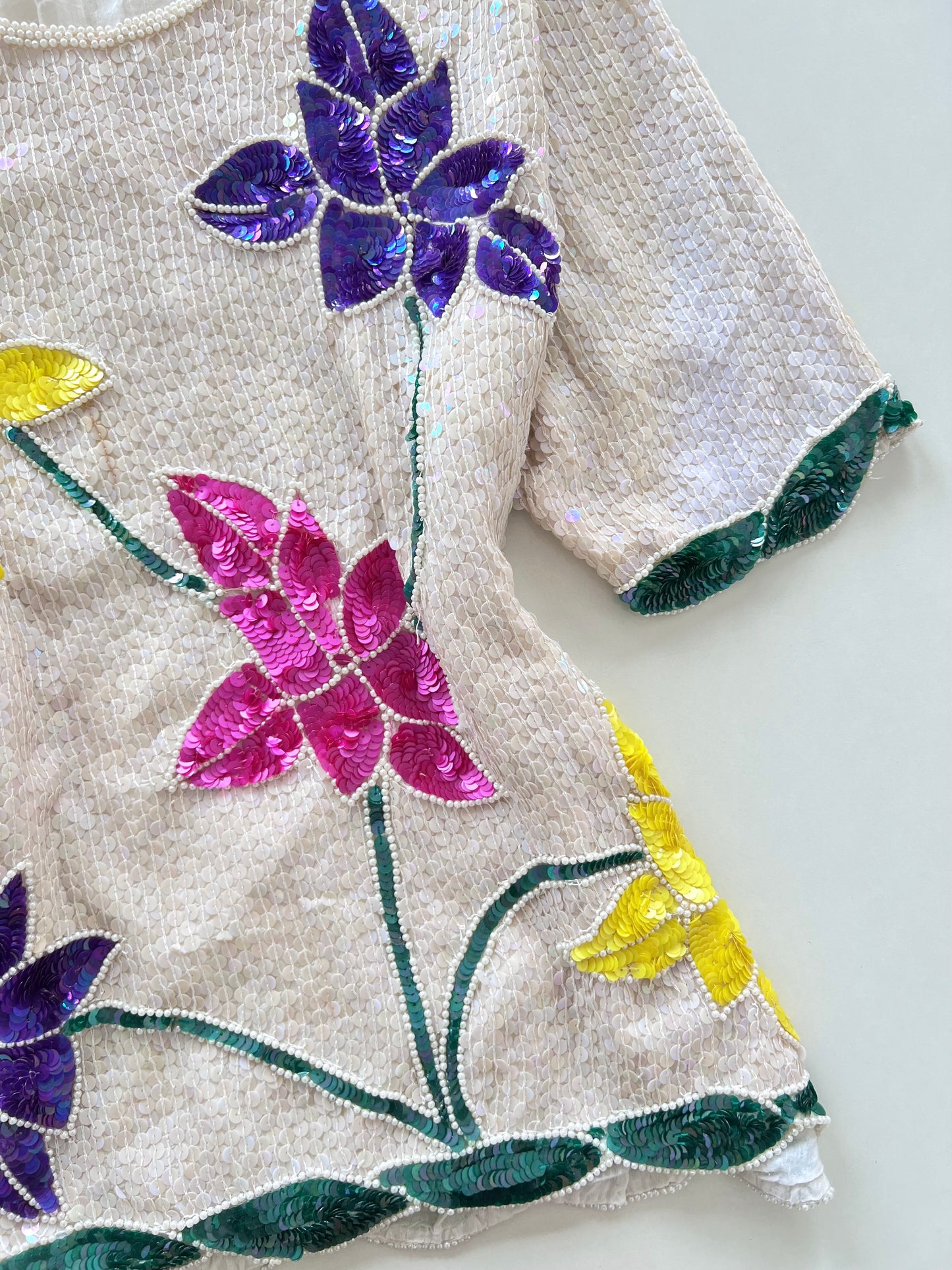 Vintage Sequin Top-Bust 40