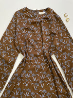 Load image into Gallery viewer, Brown Floral Dress-Bust 38