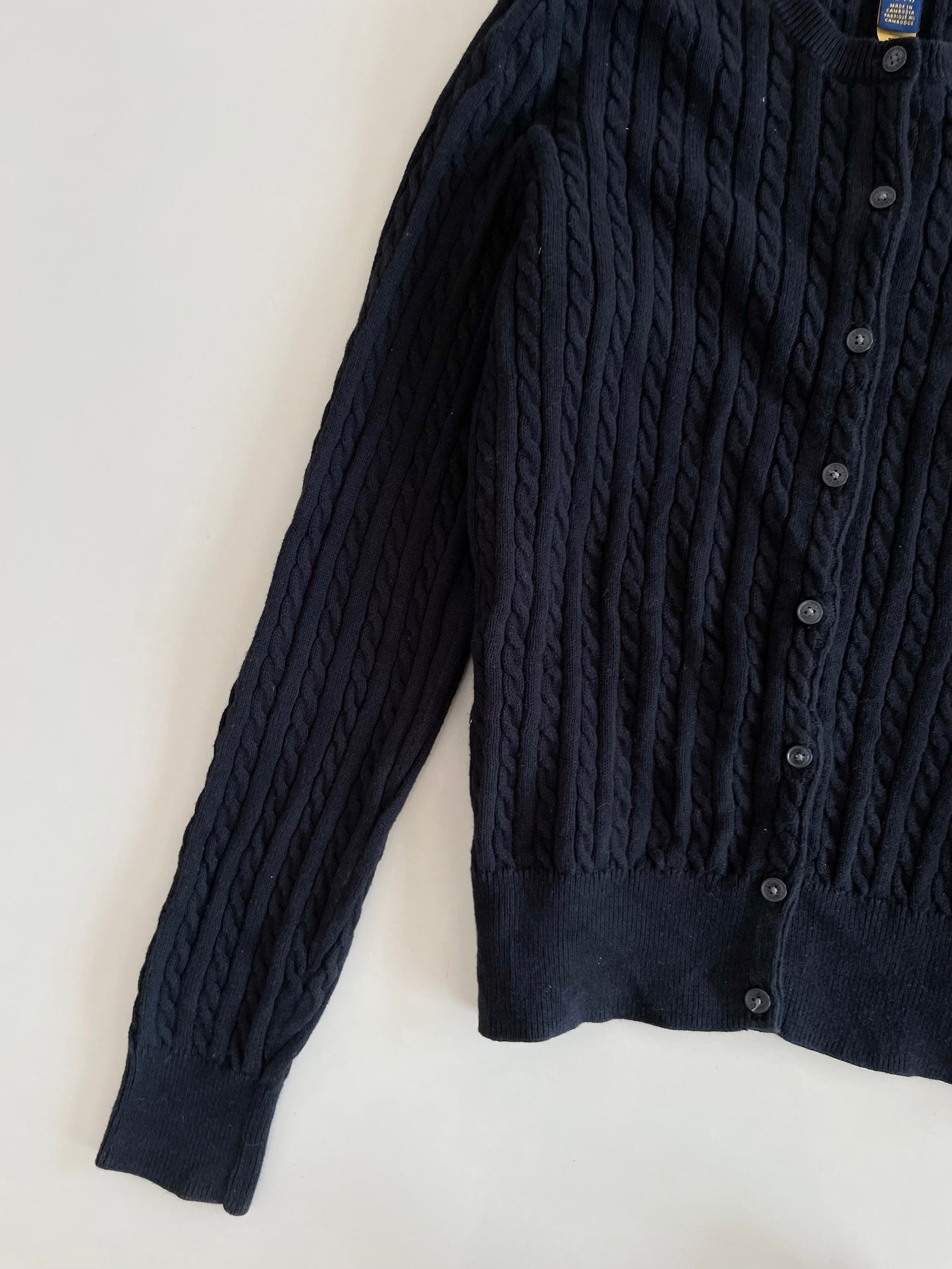Ralph Lauren 100% Cotton Vintage Cardigan-Bust 32 to 34