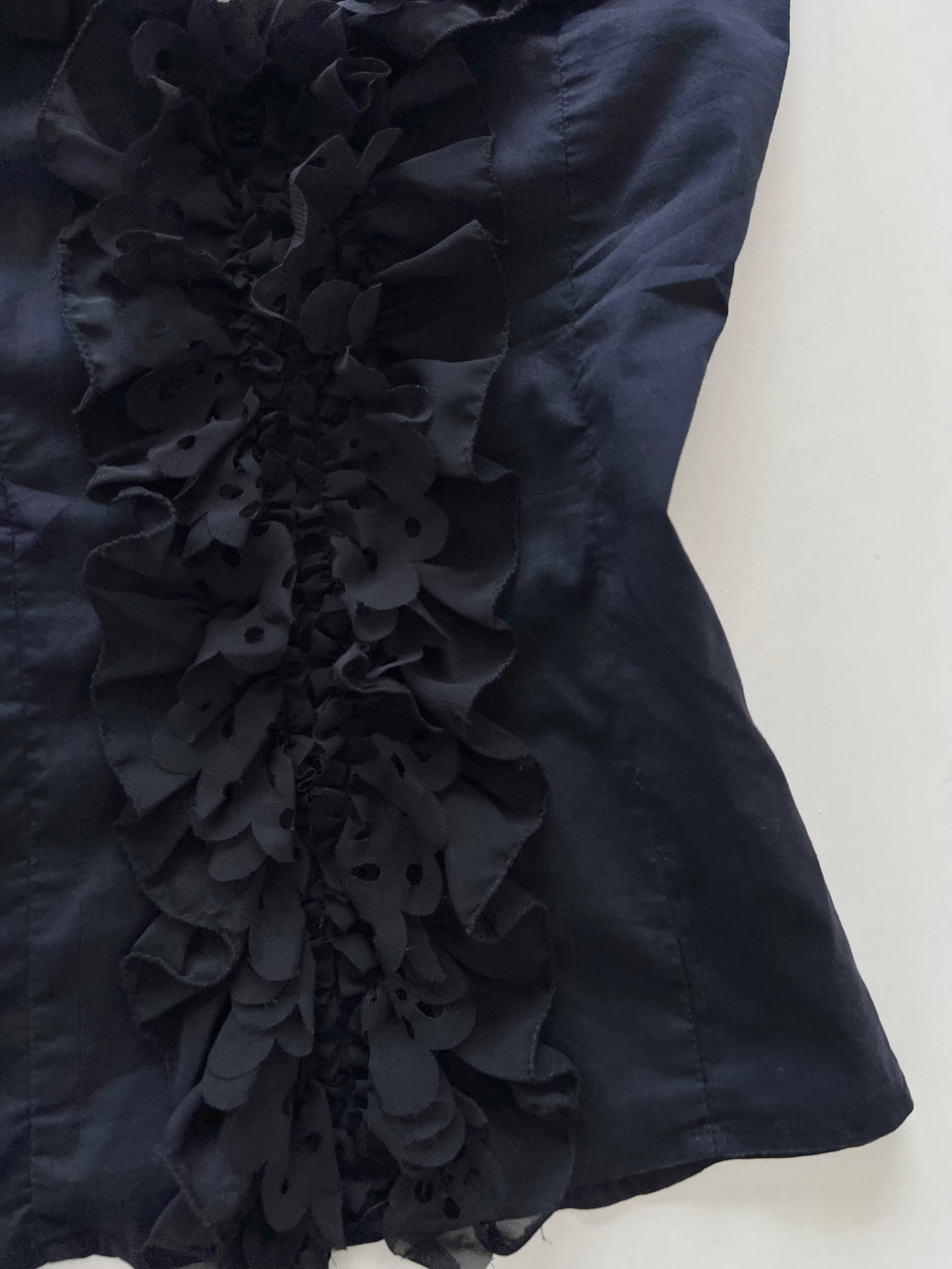 Candida Vintage Ruffle Top-Bust 32 to 34