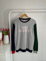 Load image into Gallery viewer, FLUKE TYPOGRAPHY TWO TONE SWEATSHIRT - BUST 42