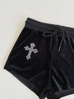 Load image into Gallery viewer, Chenille Rhinestone Shorts-Waist 26 to 28