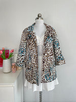 Load image into Gallery viewer, ANIMAL SKIN PRINTED COTTON BLAZER - BUST 46