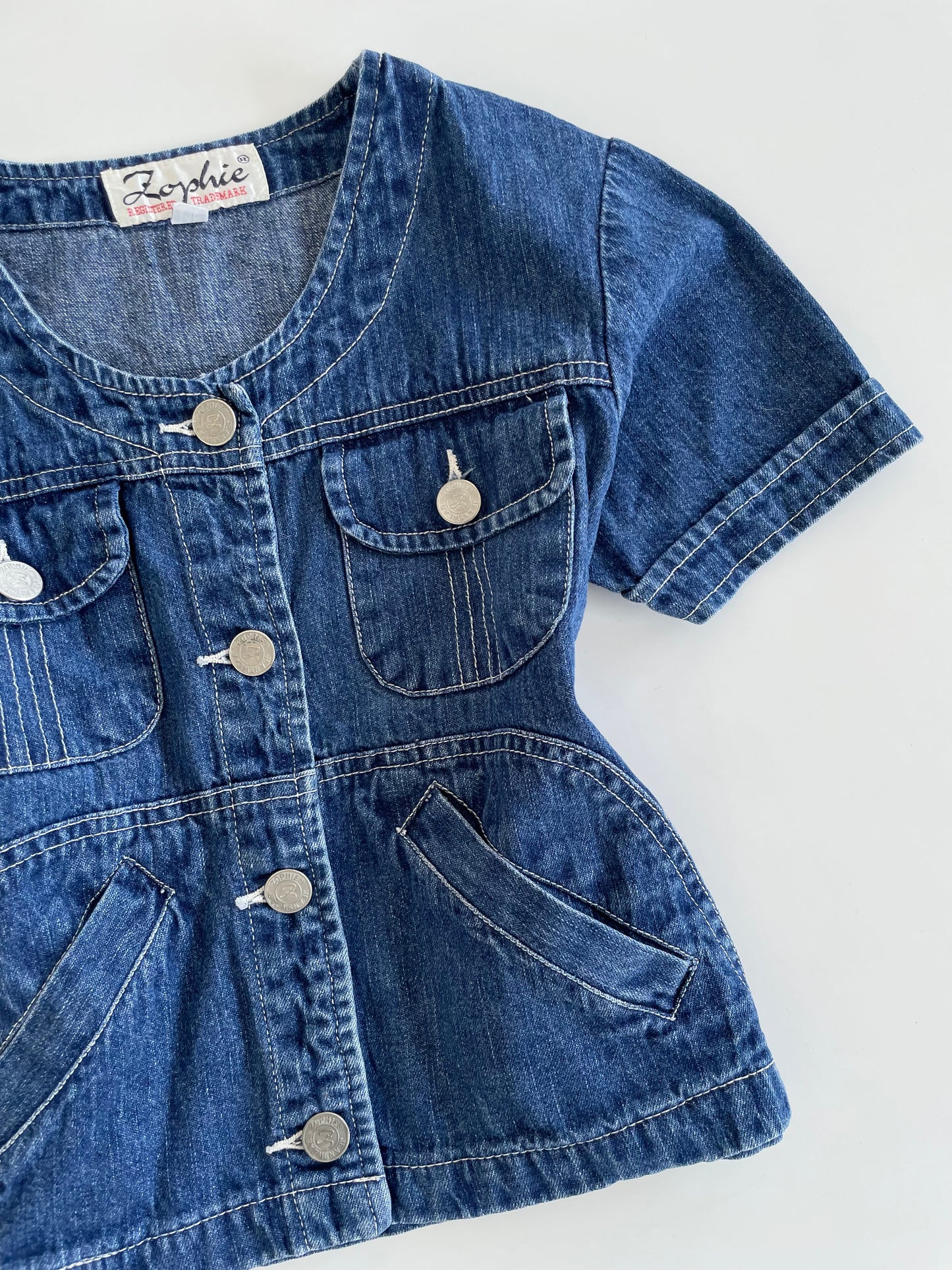 Zophie Denim Vintage Top-Bust 32