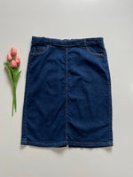 Load image into Gallery viewer, RM DEEP BLUE DENIM SKIRT - WAIST 32 to 34