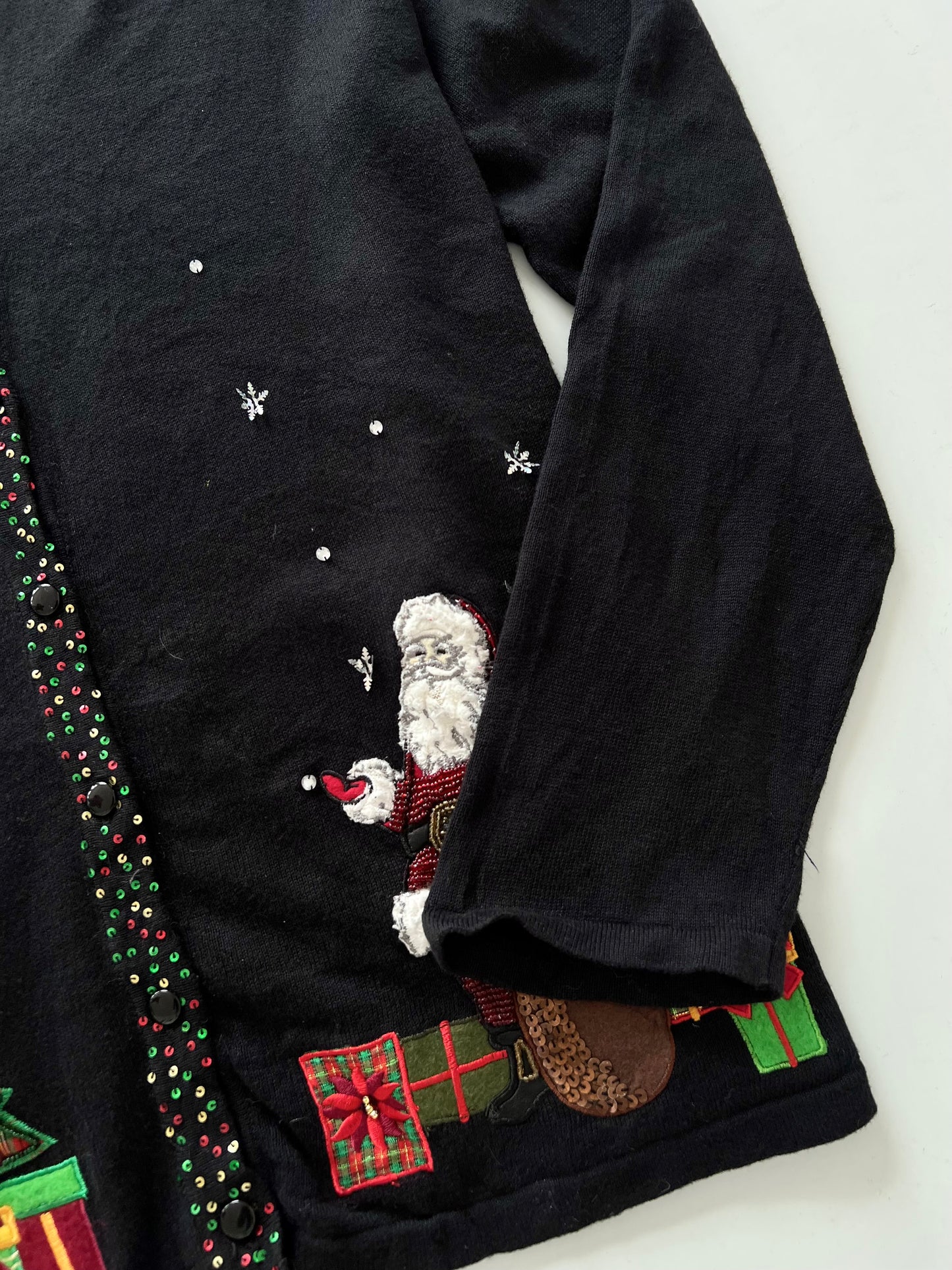 Mercer Studio Hand Embroidered Christmas Sweater-Bust 48