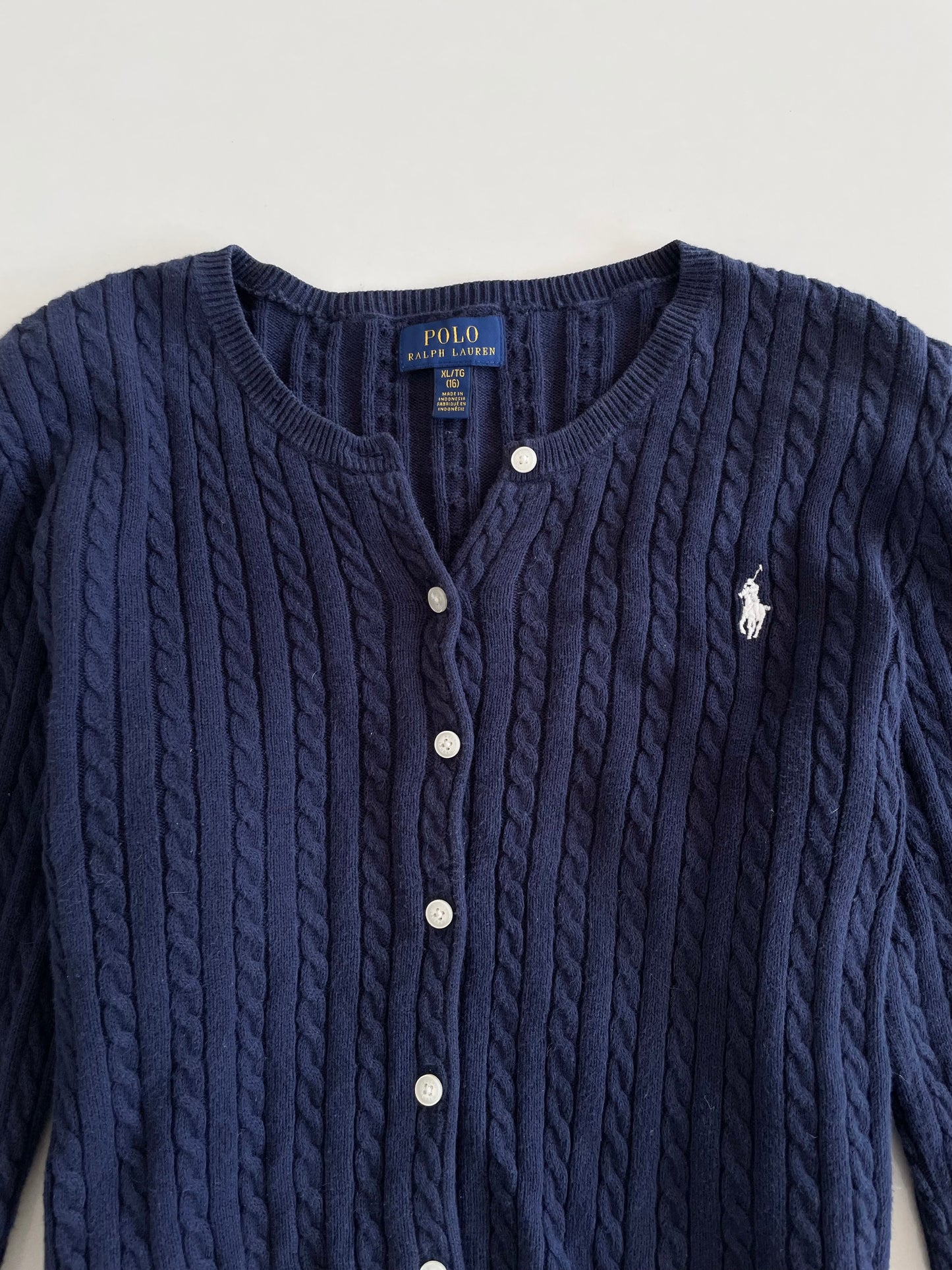 Ralph Lauren 100% Cotton Vintage Cardigan-Bust 36 to 38