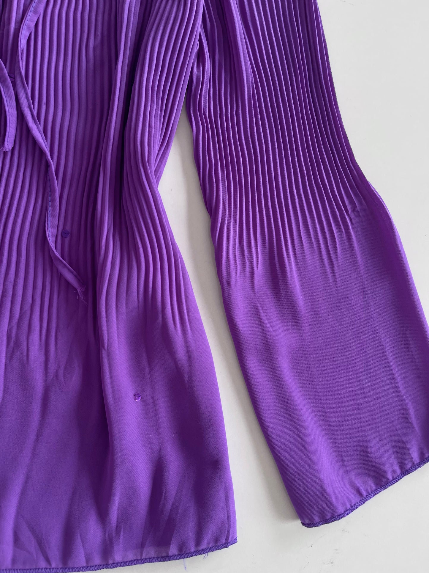 Purple Vintage Pleated Top-Bust 40