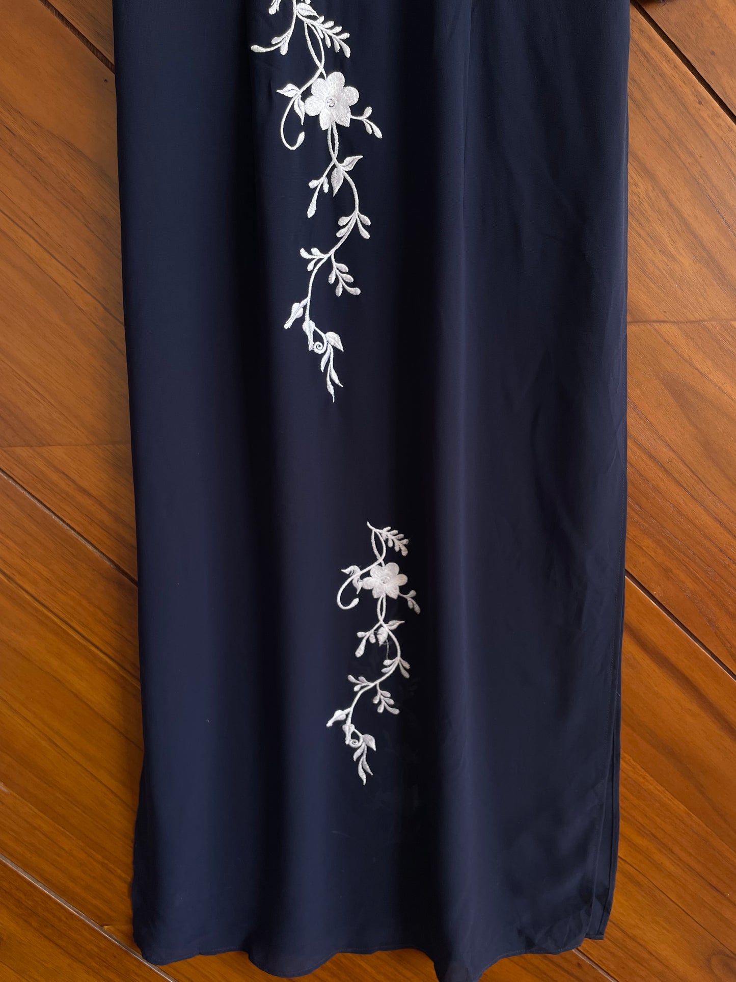 Chinese Sheer Embroidered Kurta-Bust 38