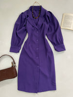 Load image into Gallery viewer, Buttondown Dress-Bust 34