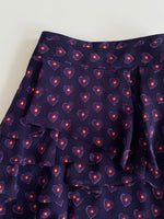 Load image into Gallery viewer, Purple Hearts Ruffle Skirt-Waist 26