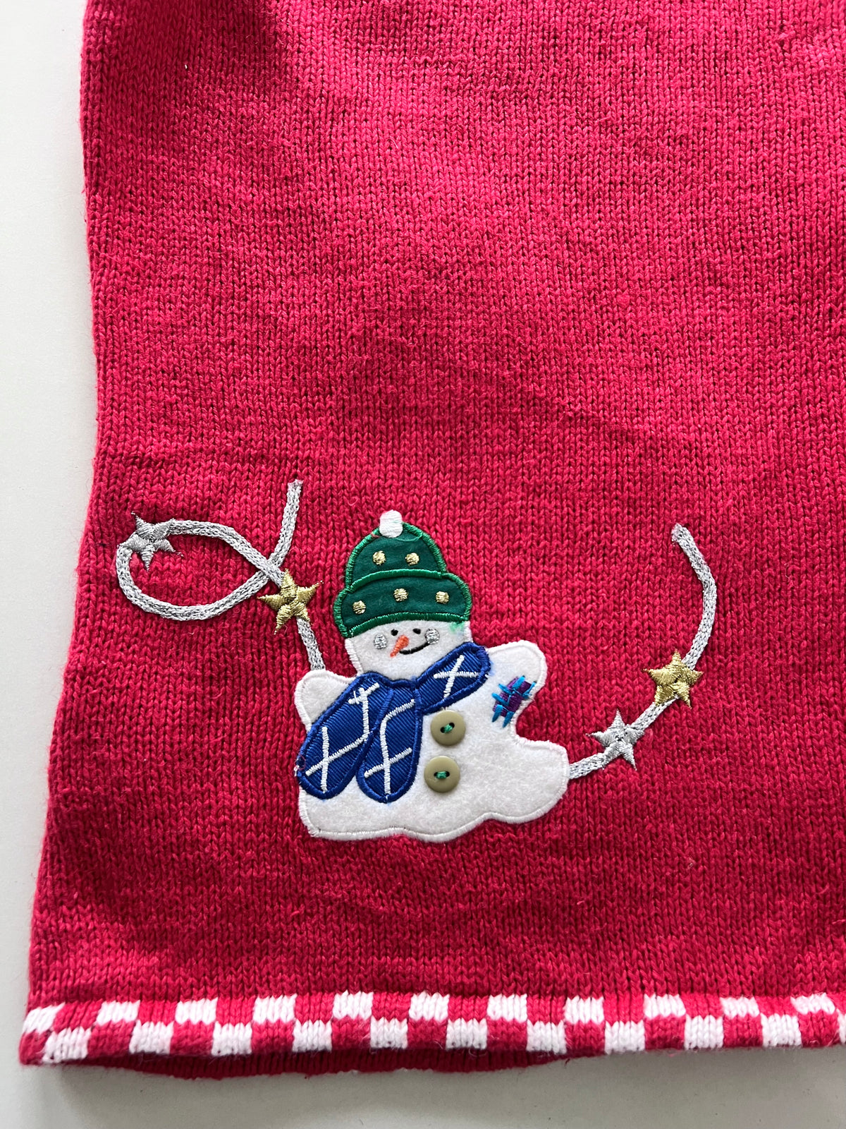 Planet & Company Christmas Embroidered Vest Sweater-Bust 38