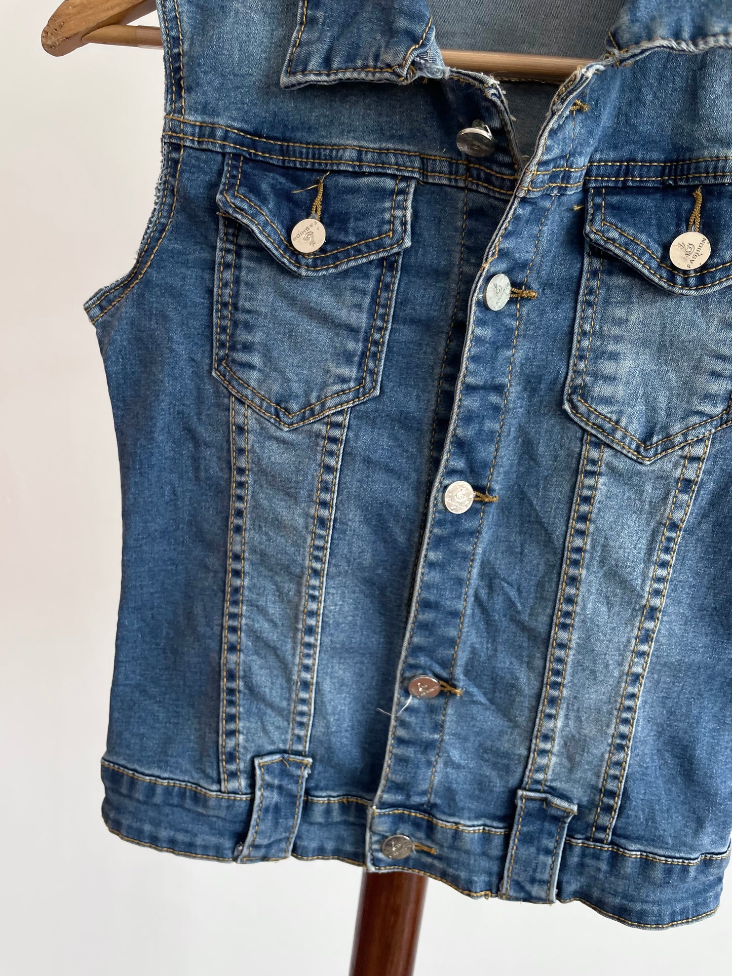 Denim Vest-Chest 38
