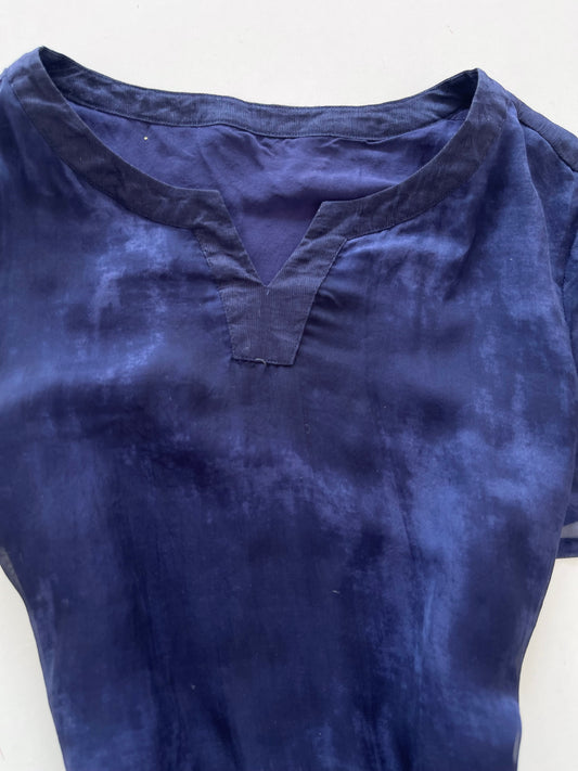 100% Silk Sheer Top-Bust 38