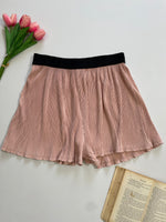 Load image into Gallery viewer, Peach Pleated Shorts-Waist 30 to 34