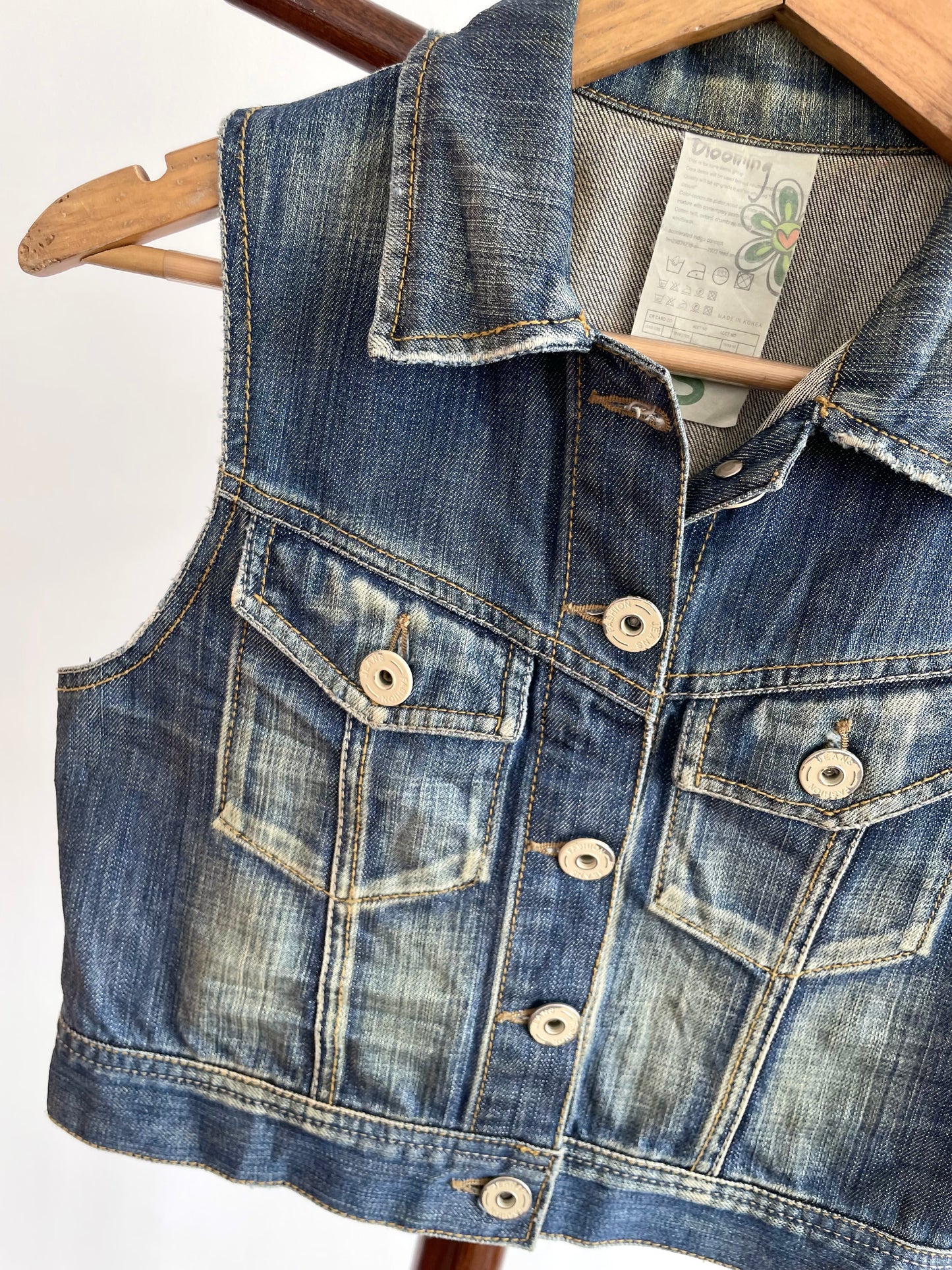 Denim Vest-Chest 34