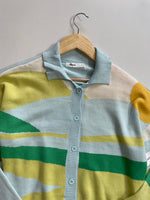 Load image into Gallery viewer, BLUENOTES SUNRISE LANDSCAPE SUPER DUPER SOFT CARDIGAN