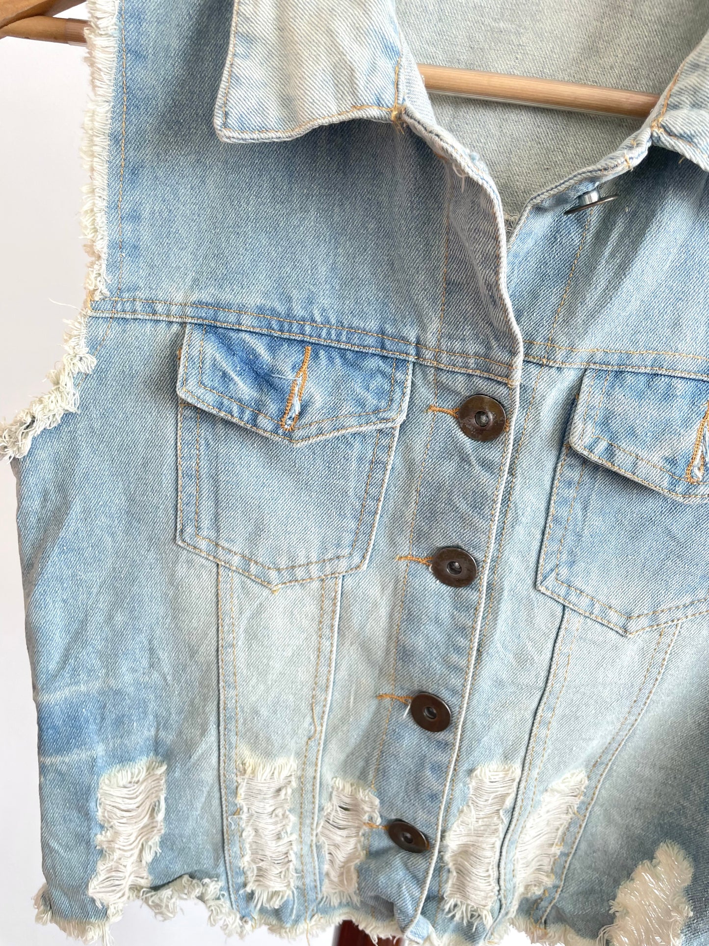 Denim Vest-Chest 32