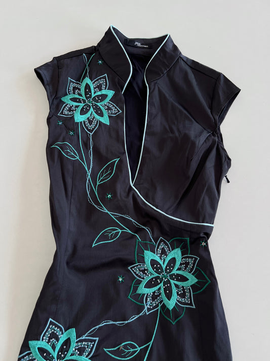 Jane Norman Embroidered Dress-Bust 30