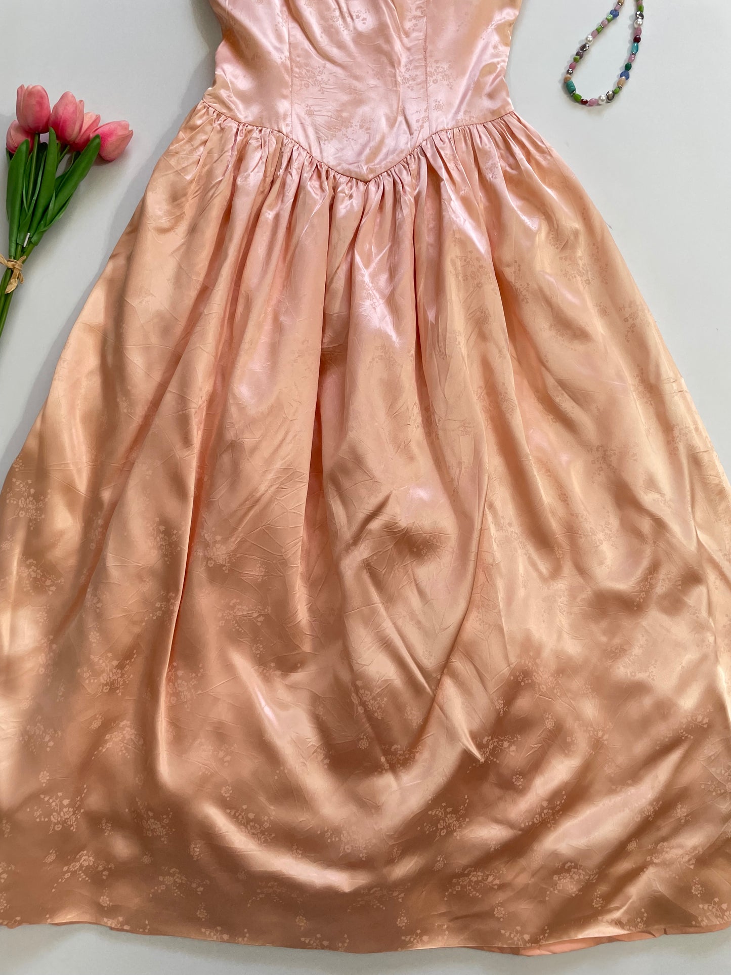 Fairy Core Satin Dress-Bust 30