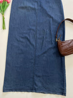 Load image into Gallery viewer, Toos Denim Long Skirt-Waist 38