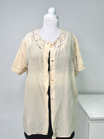 Load image into Gallery viewer, Milano Cutwork Pure Silk Shirt-Bust 42
