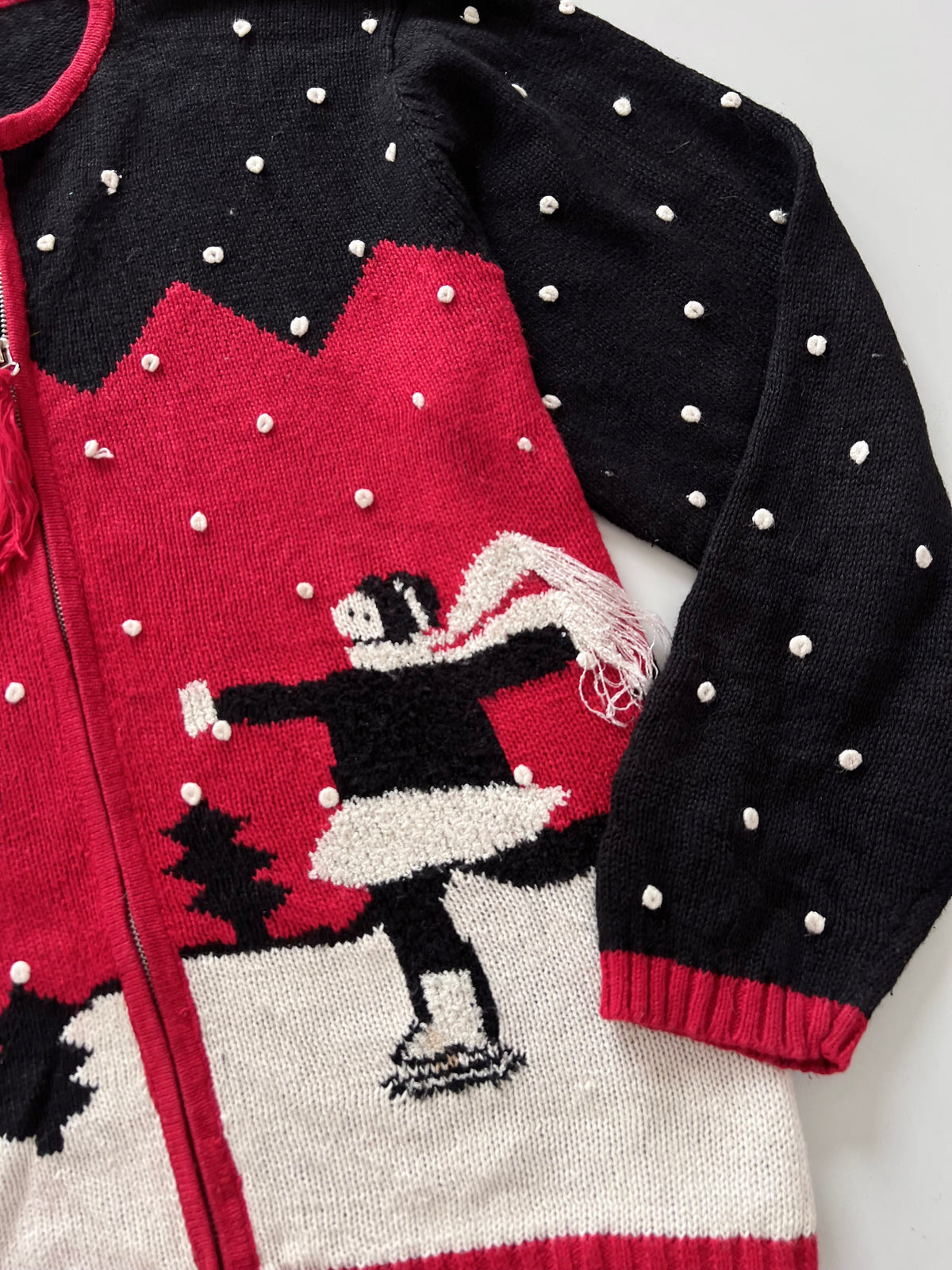 Gallagher Embroidered Christmas Zipper Sweater -Bust 50