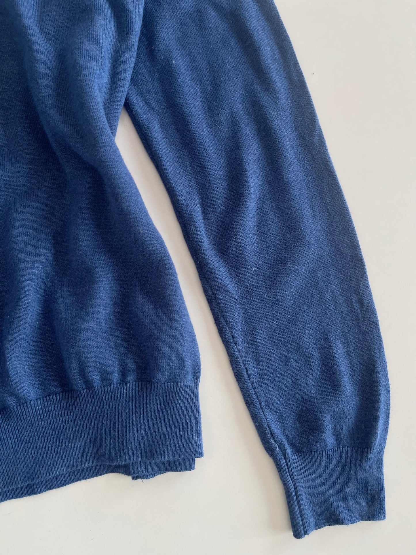Ralph Lauren Pima Cotton Quarter Zip Vintage Sweater-Bust 42