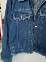 Load image into Gallery viewer, Ten Club Embroidered Denim Jacket-Bust 34