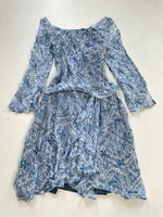 Load image into Gallery viewer, Eyelet Embroidered Chiffon Dress-Bust 34