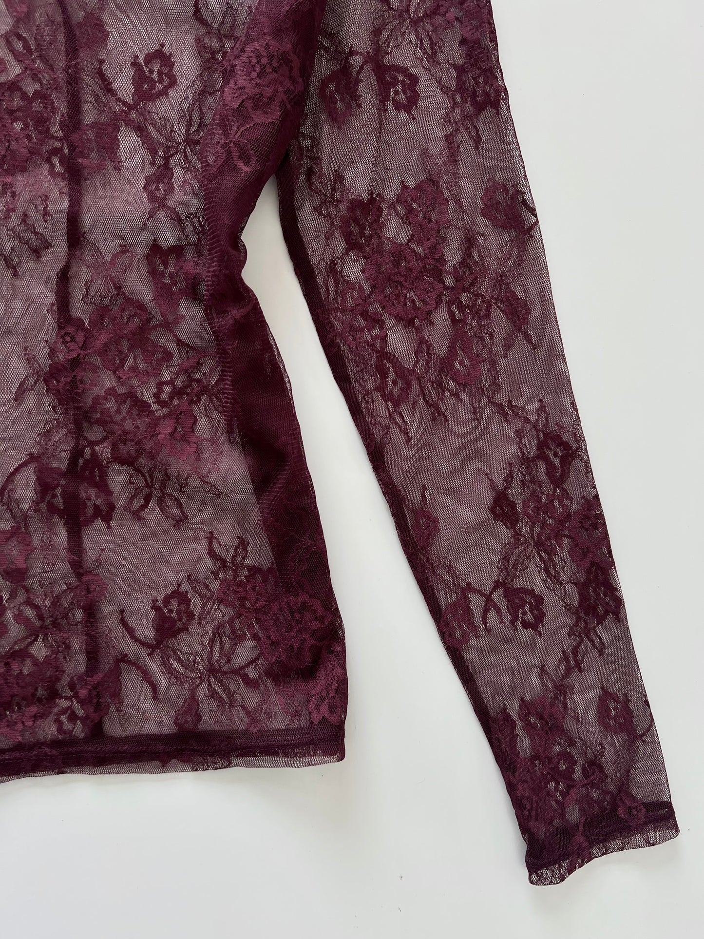 Lace Sheer Top-Bust 36 to 38