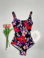 Load image into Gallery viewer, COFFEE PRINTED SWIMSUIT - BUST 30 to 34