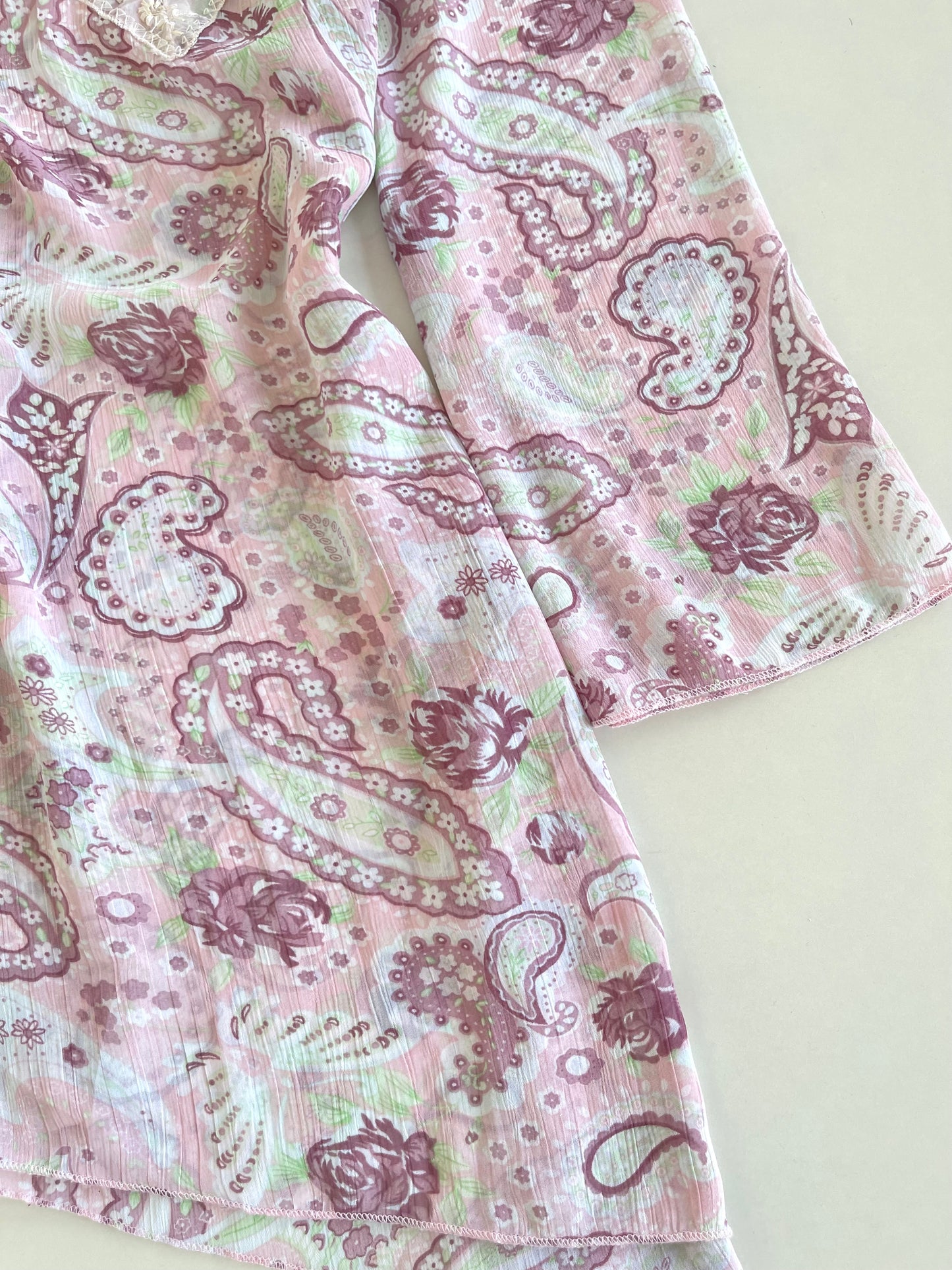 Silmar Sheer Embroidered Top-Bust 36