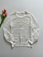 Load image into Gallery viewer, WHITE LACE SHEER TOP - BUST 38