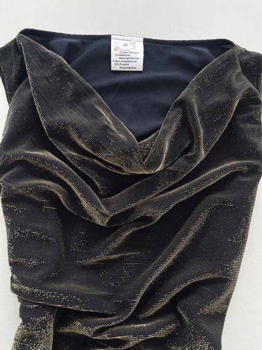 Cowl Neck Shimmer Dress-Bust 38 to 40