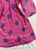 Load image into Gallery viewer, Pink Floral Kurti-Bust 40