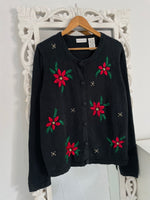 Load image into Gallery viewer, White Stag Embroidered Vintage Sweater-Bust 46