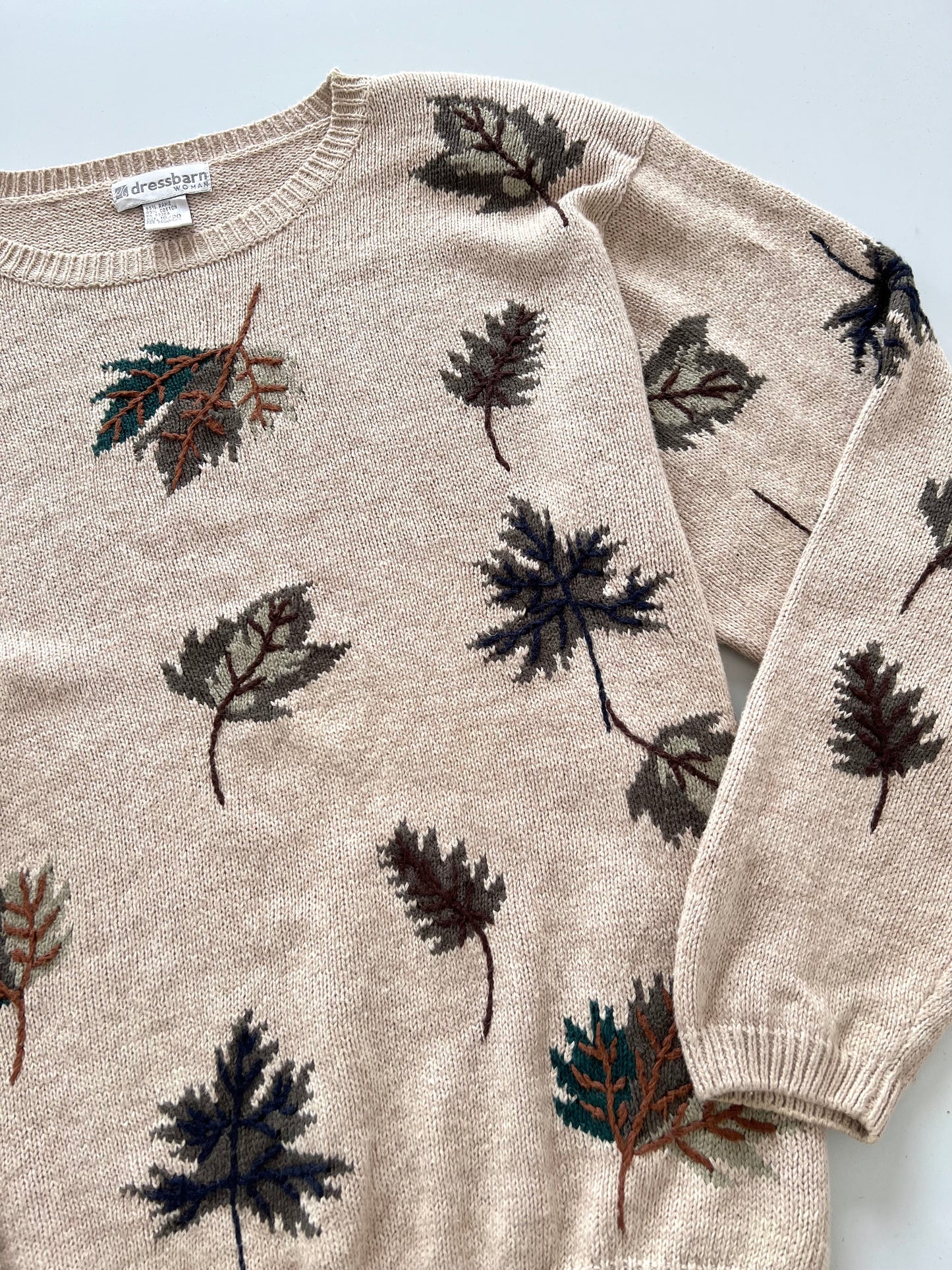 Dressbarn Woman Embroidered Sweater-Bust 50