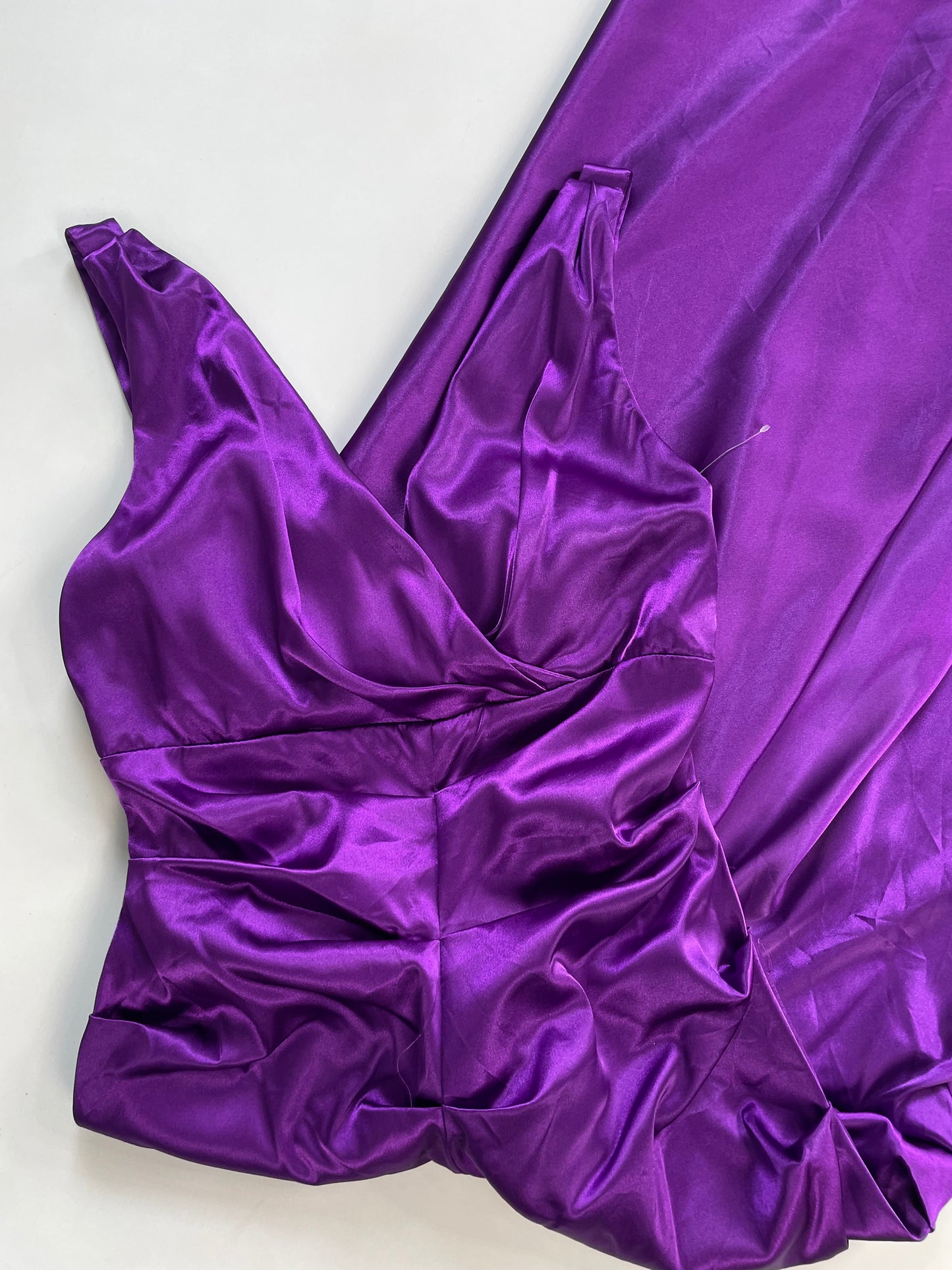 Satin Ruched Dress-Bust 30 to 32
